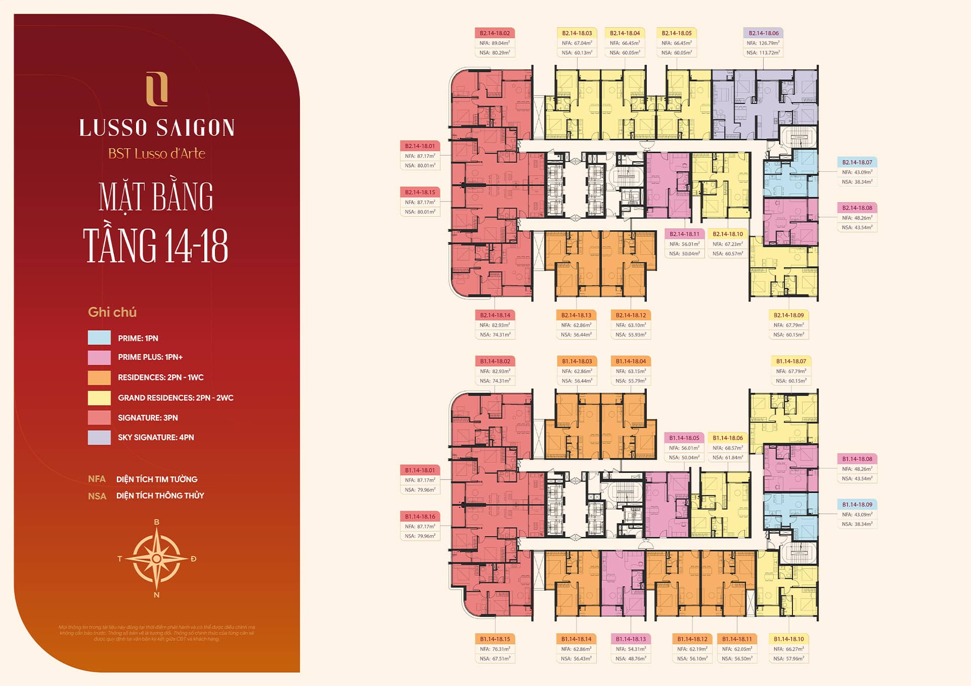 MẶT BẰNG LUSSO SAIGON