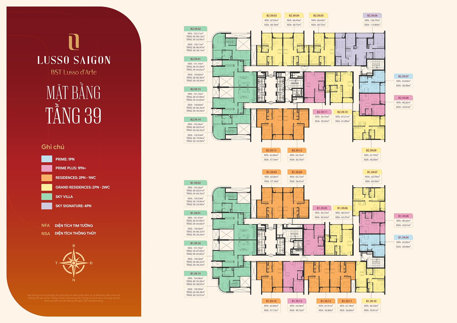 MẶT BẰNG LUSSO SAIGON