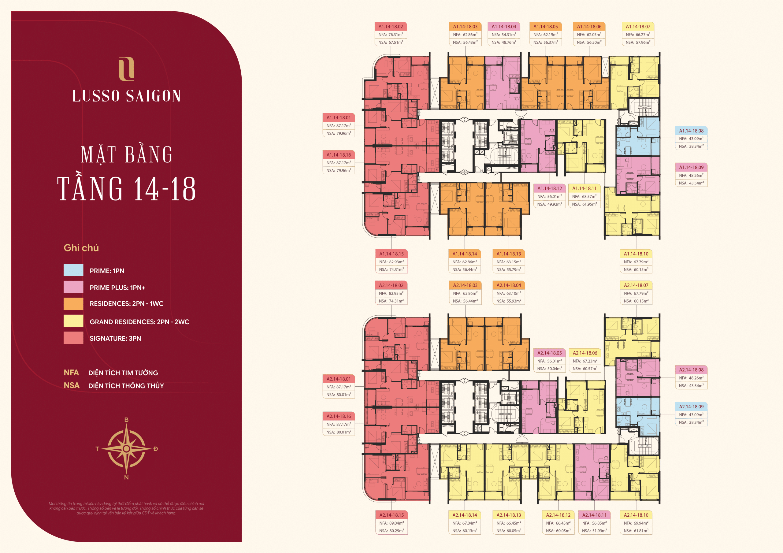 MẶT BẰNG LUSSO SAIGON