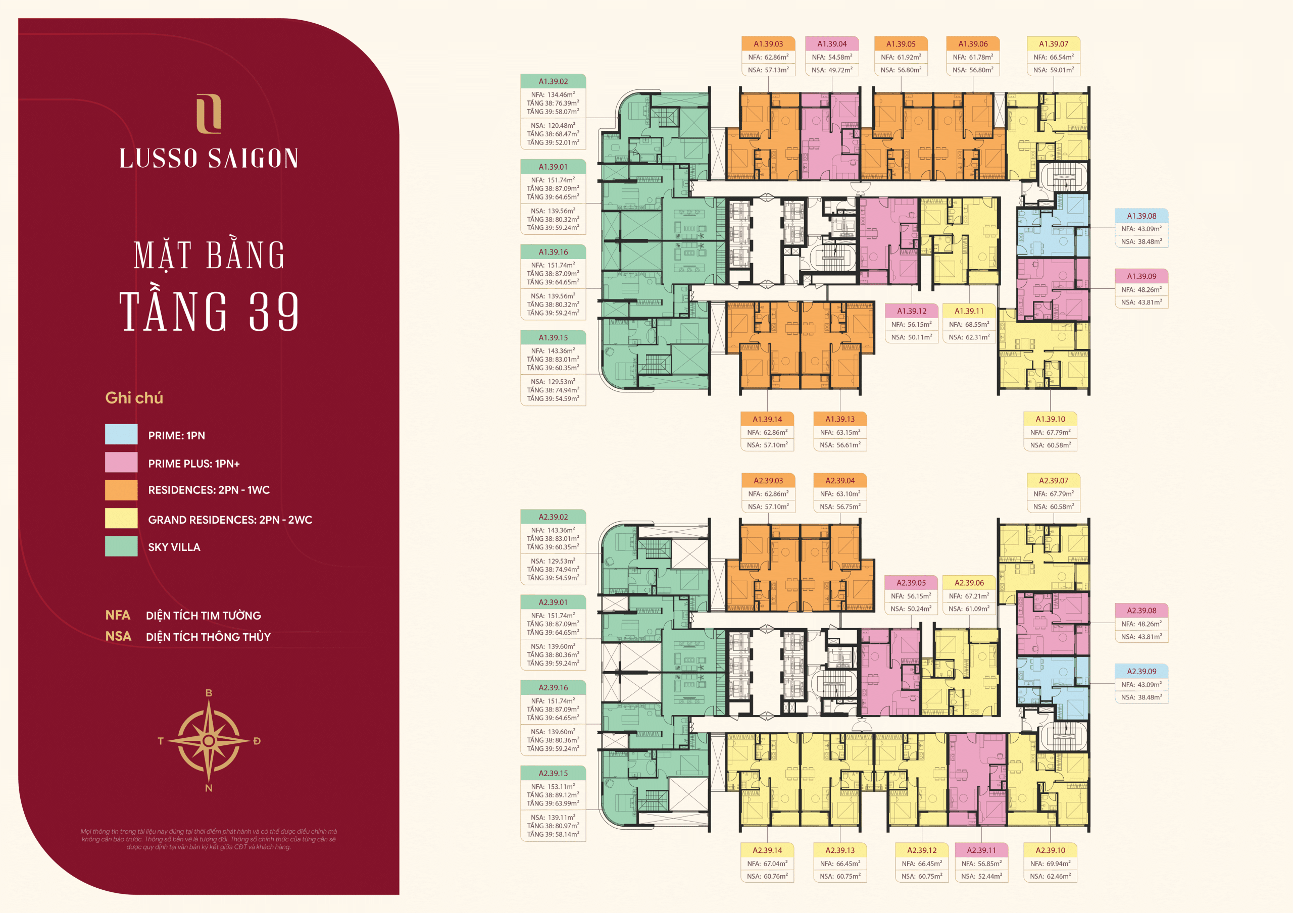 MẶT BẰNG LUSSO SAIGON