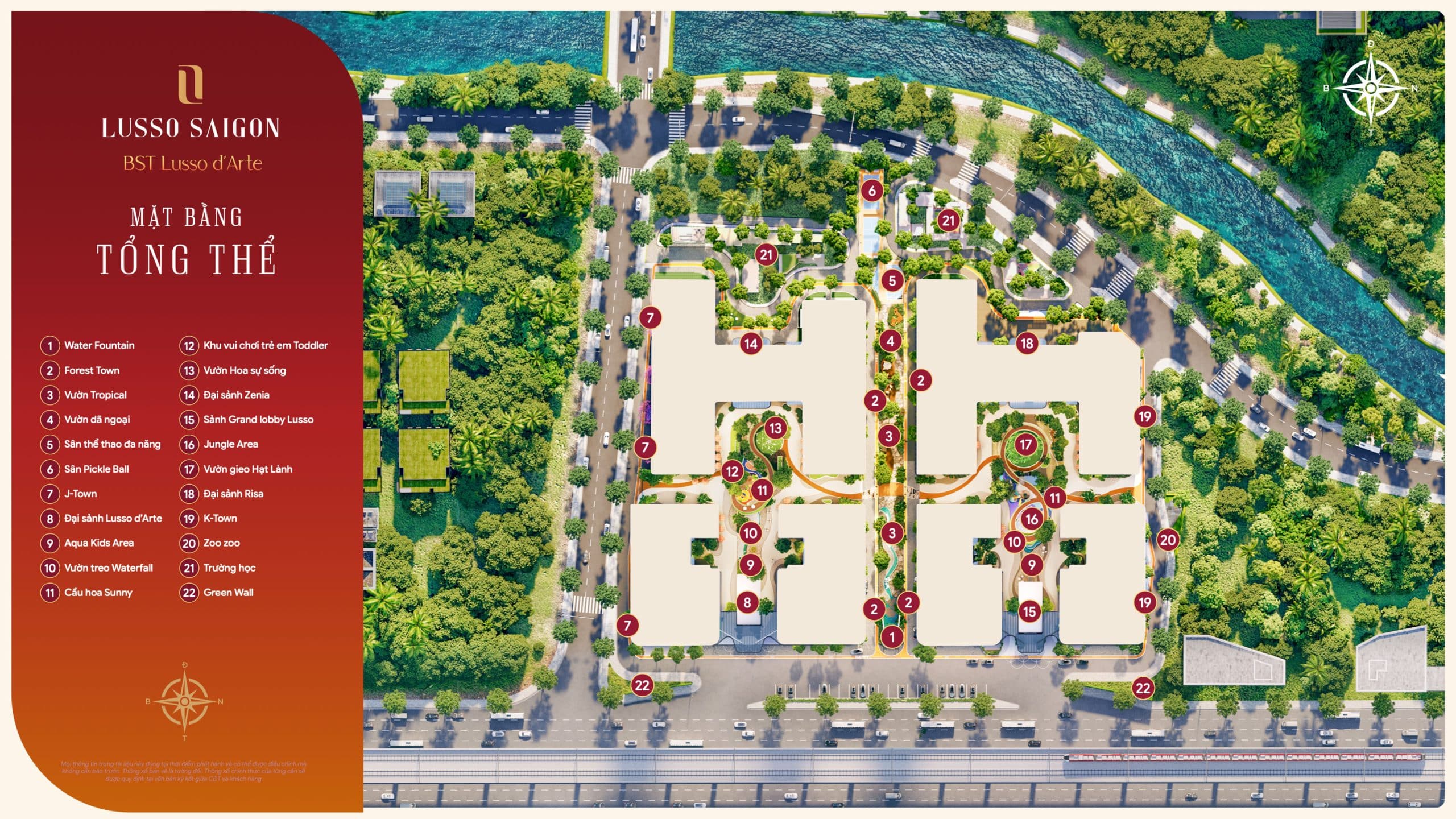 Mặt bằng tổng thể Lusso Saigon
